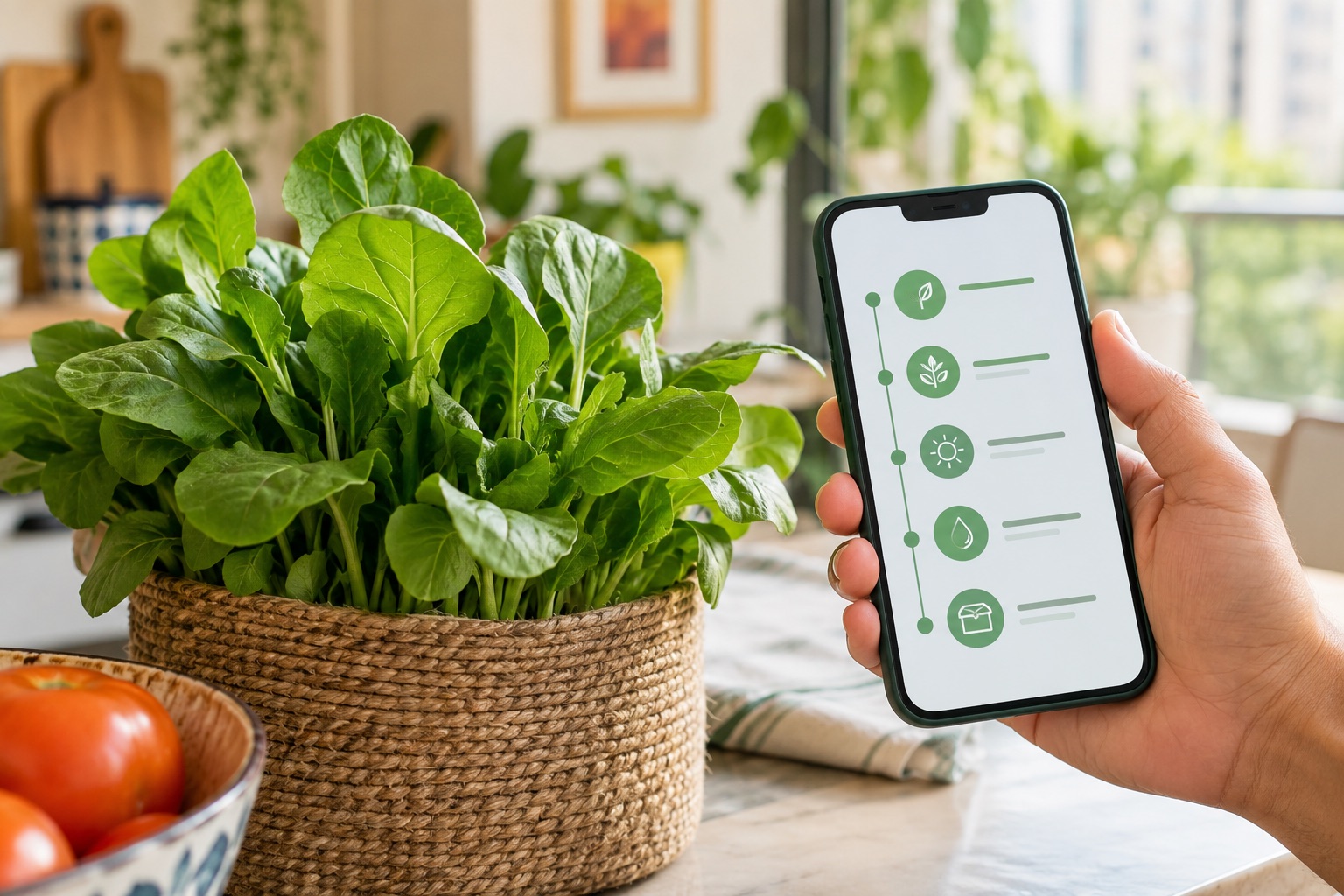 Ordering live plants with a phone
